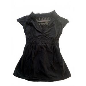 Y2K lace babydoll top